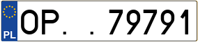 Truck License Plate